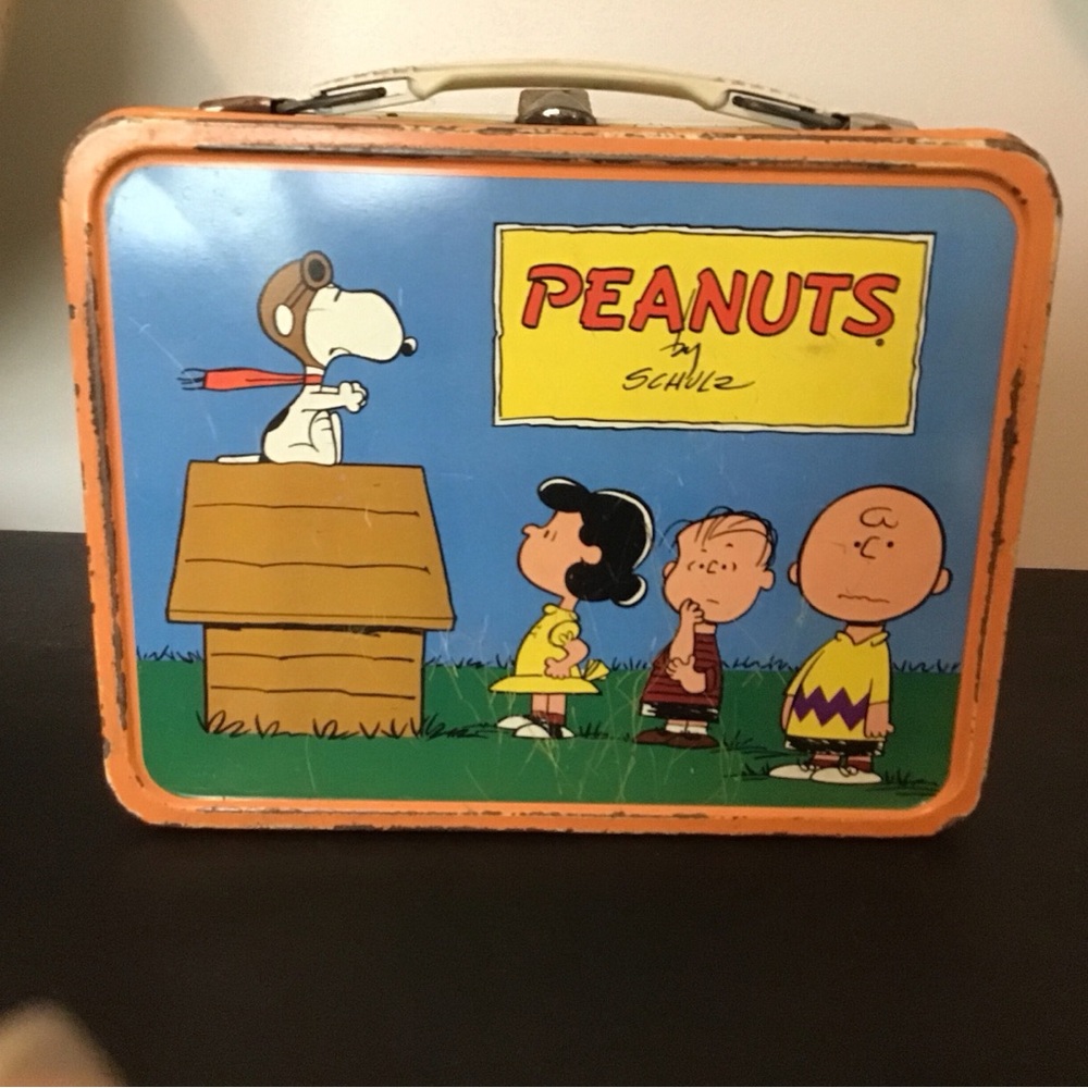 Vintage 1959 Peanuts by Charles Schulz Tin Lunchbox